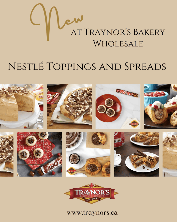 Nestlé Toppings and Spreads - September 2024 Promotion at Traynor's Wholesale Bakery.