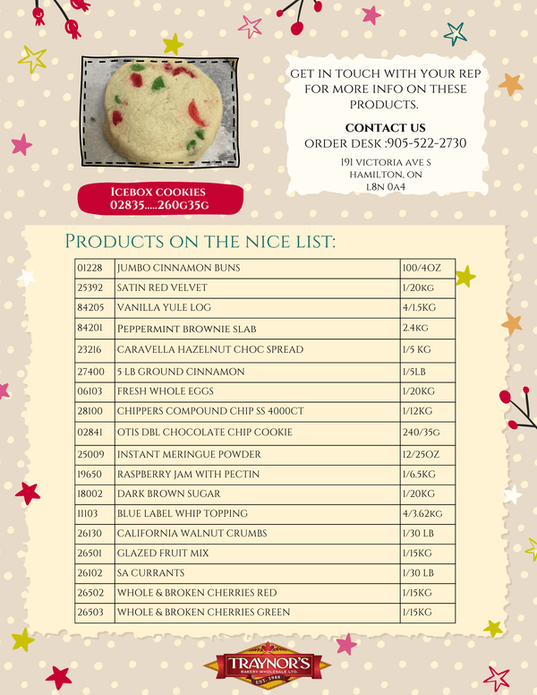 Holiday Newsletter 2024 | Traynor's Wholesale Bakery.